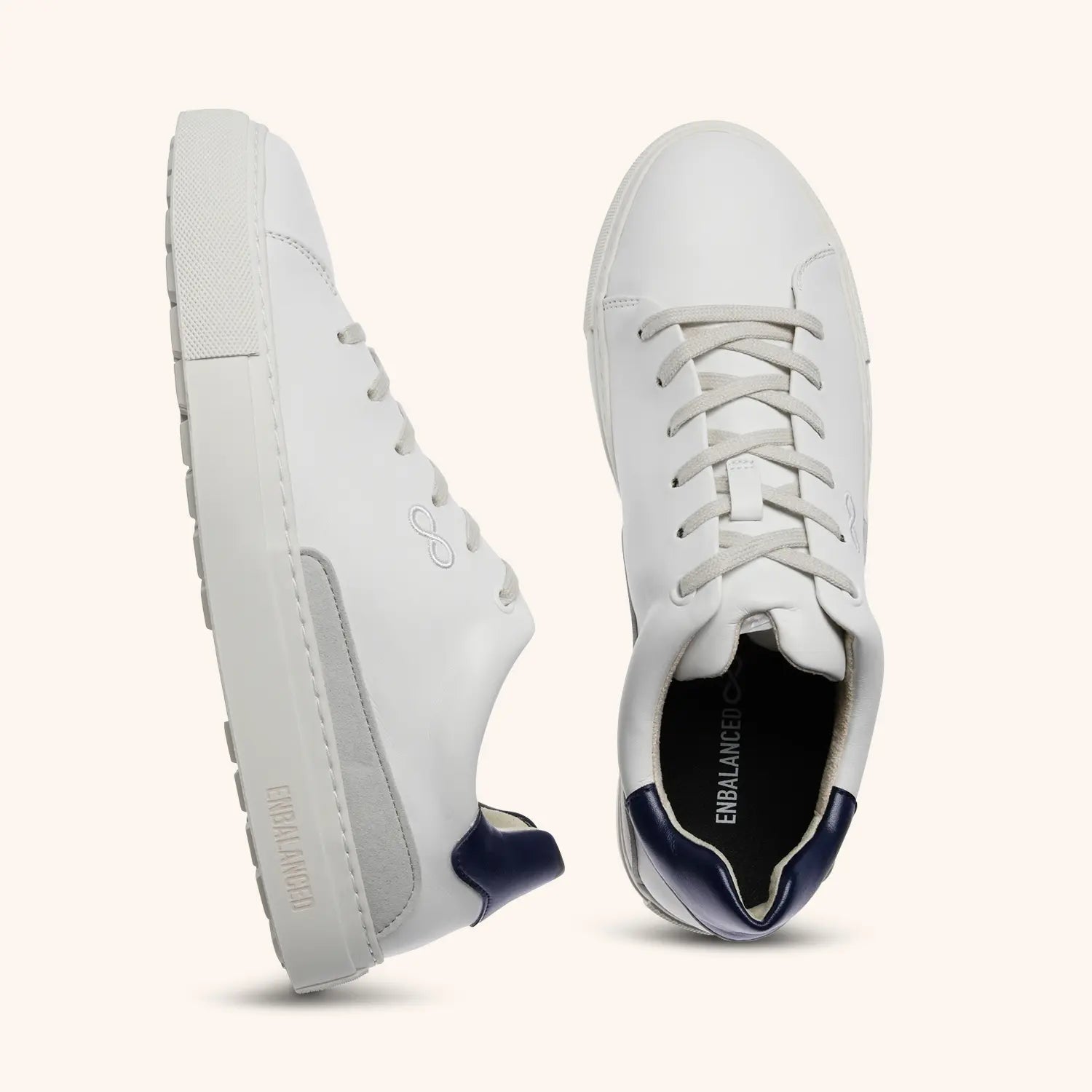 AppleSkin Sneaker – Weiß/Navy (Herren)