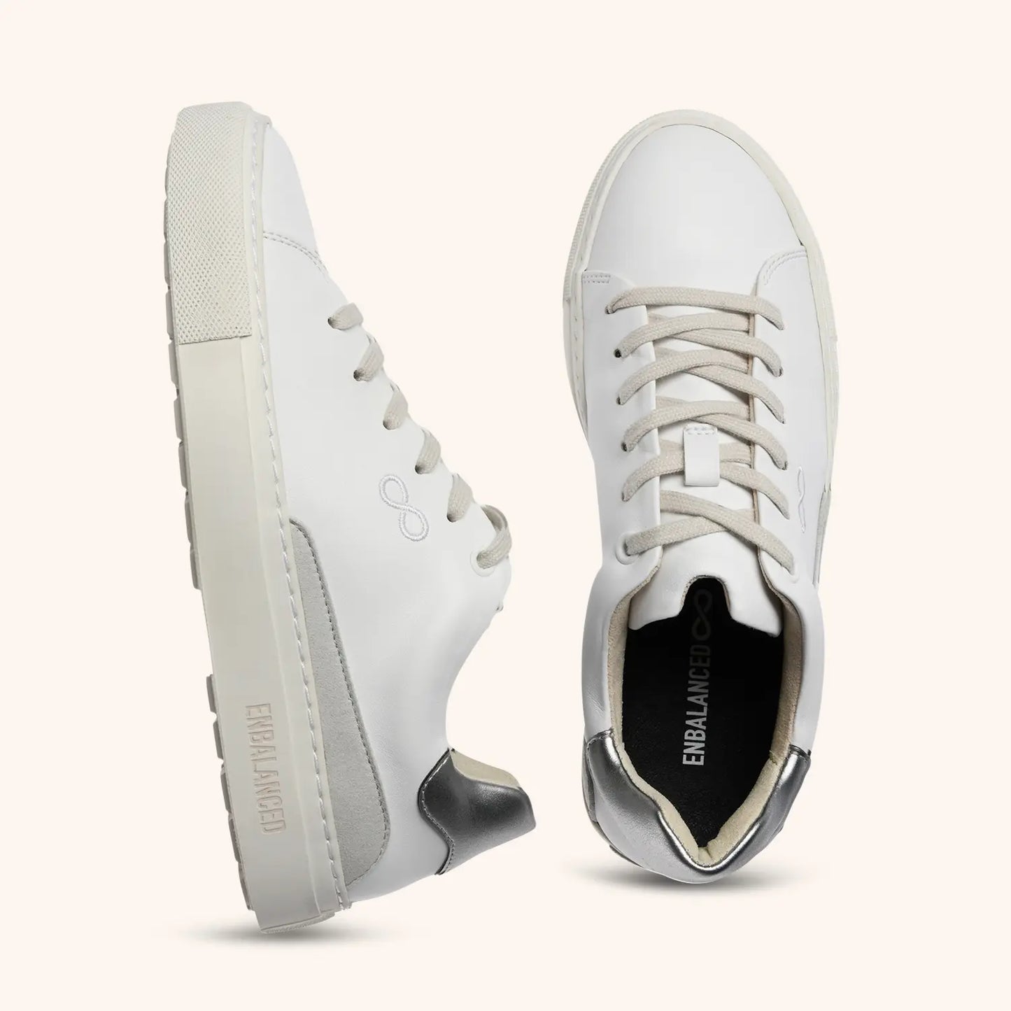 AppleSkin Sneaker – Weiß/Silber (Damen)