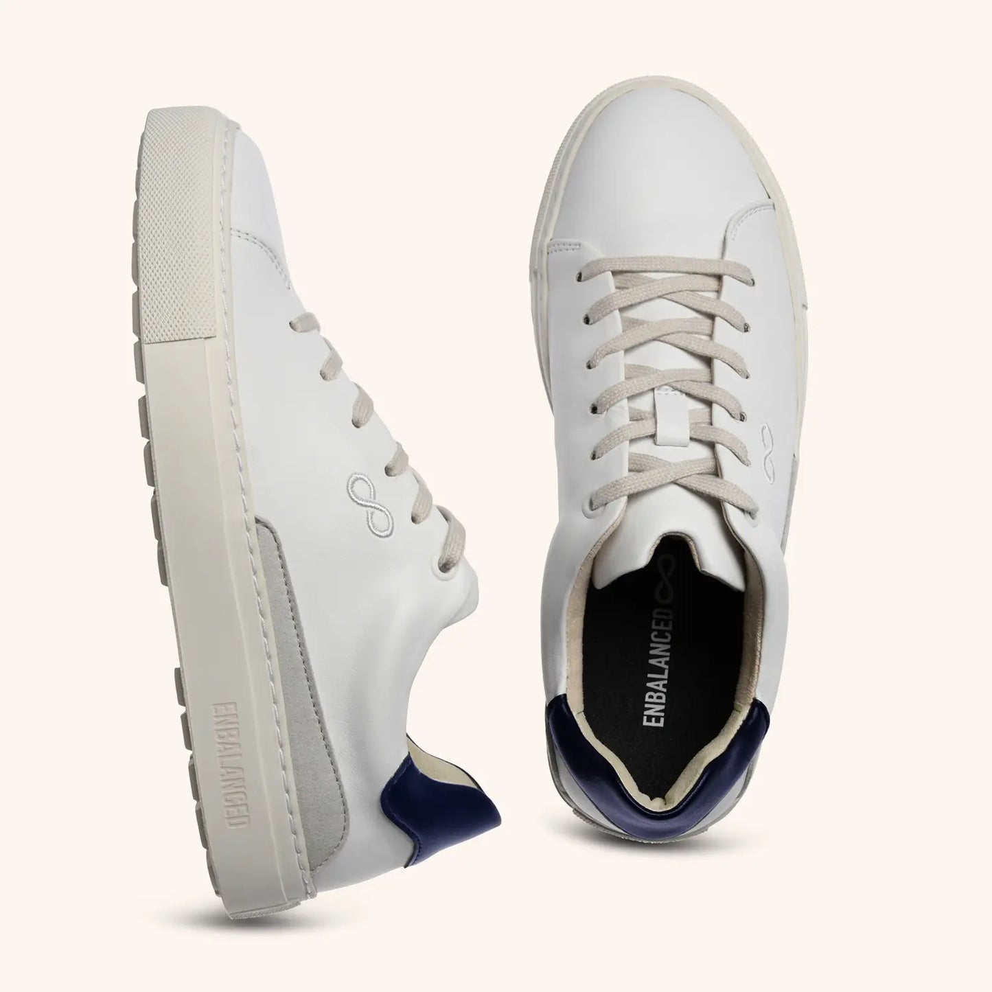 AppleSkin Sneaker – Weiß/Navy (Damen)