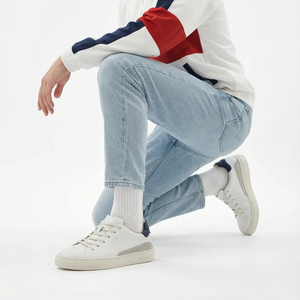 AppleSkin Sneaker – Weiß/Navy (Herren)