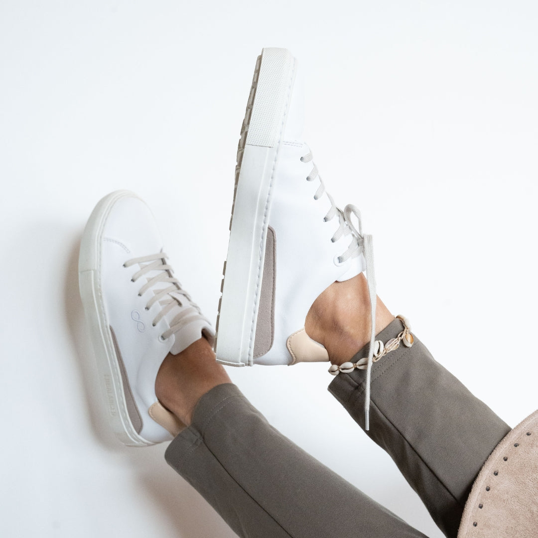 AppleSkin Sneaker – Weiß/Beige (Damen)