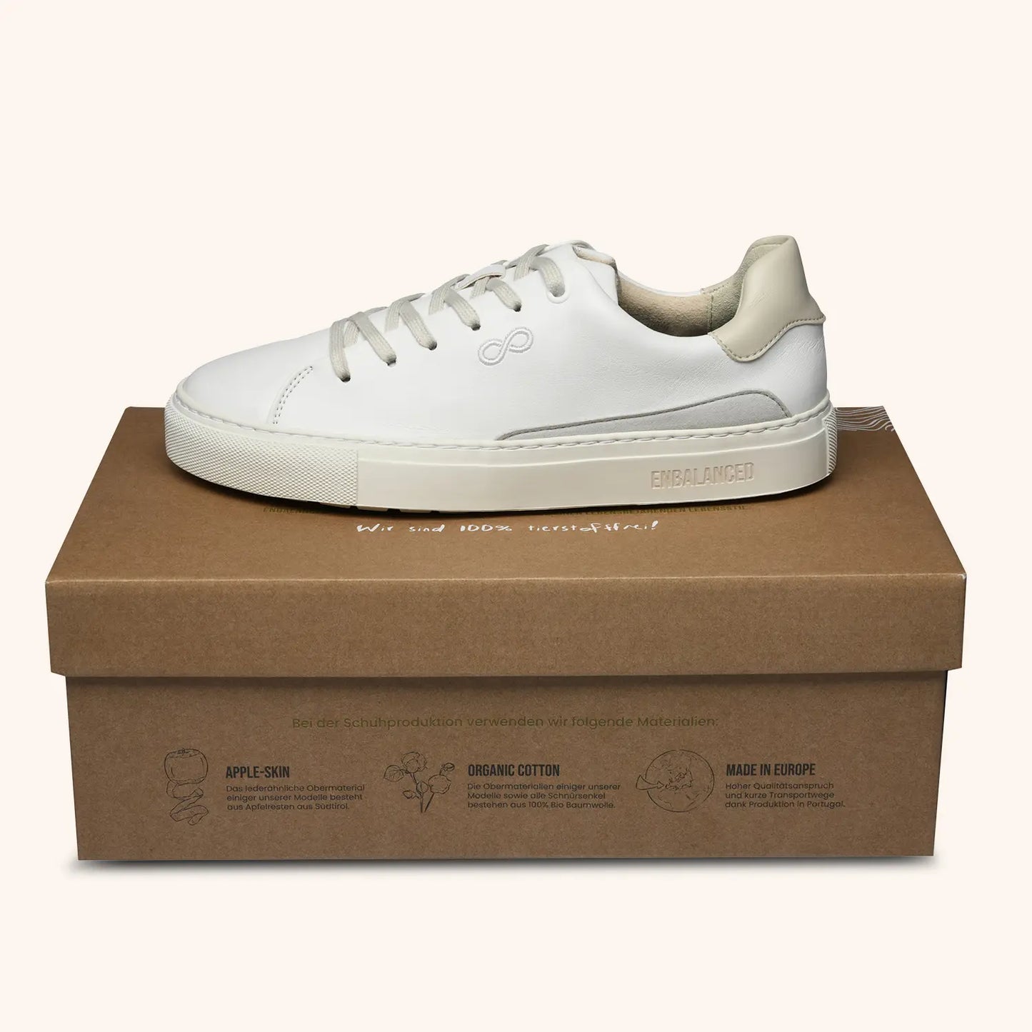 AppleSkin Sneaker – Weiß/Grau (Damen)