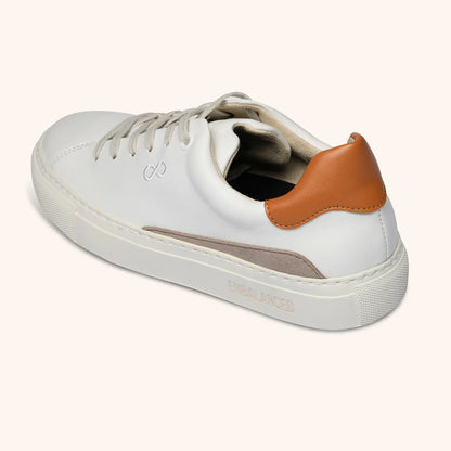 AppleSkin Sneaker – Weiß/Cognac (Damen)