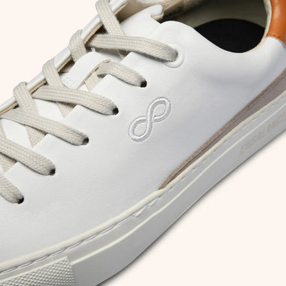 AppleSkin Sneaker – Weiß/Cognac (Damen)