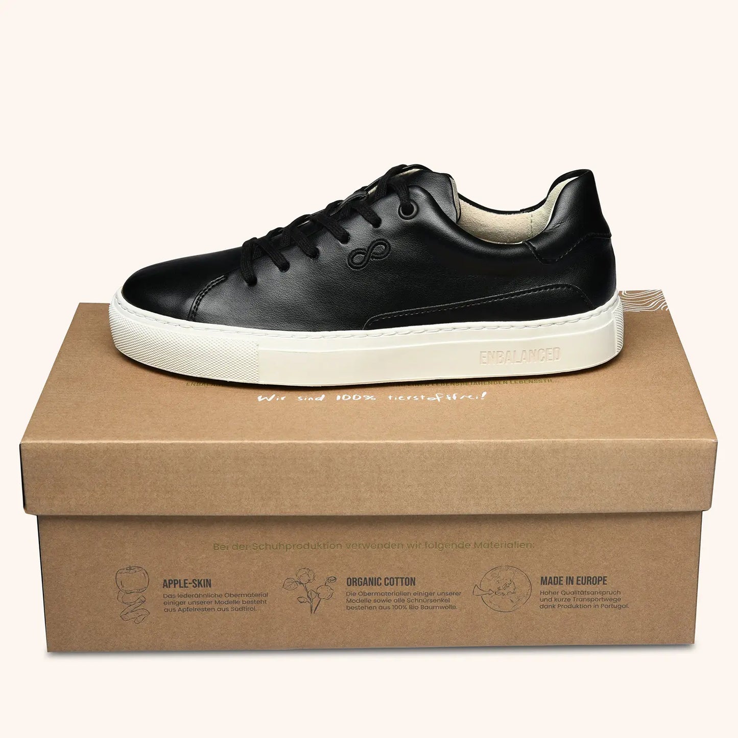 AppleSkin Sneaker – Schwarz (Damen)