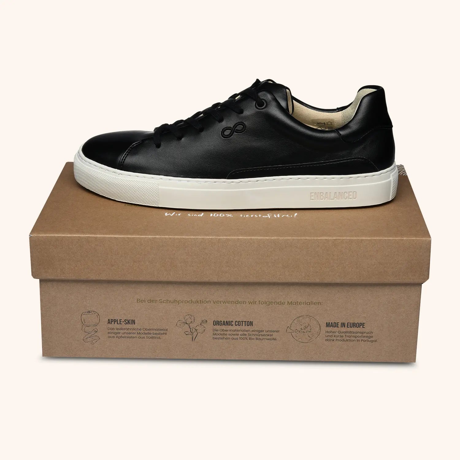 AppleSkin Sneaker – Schwarz (Herren)