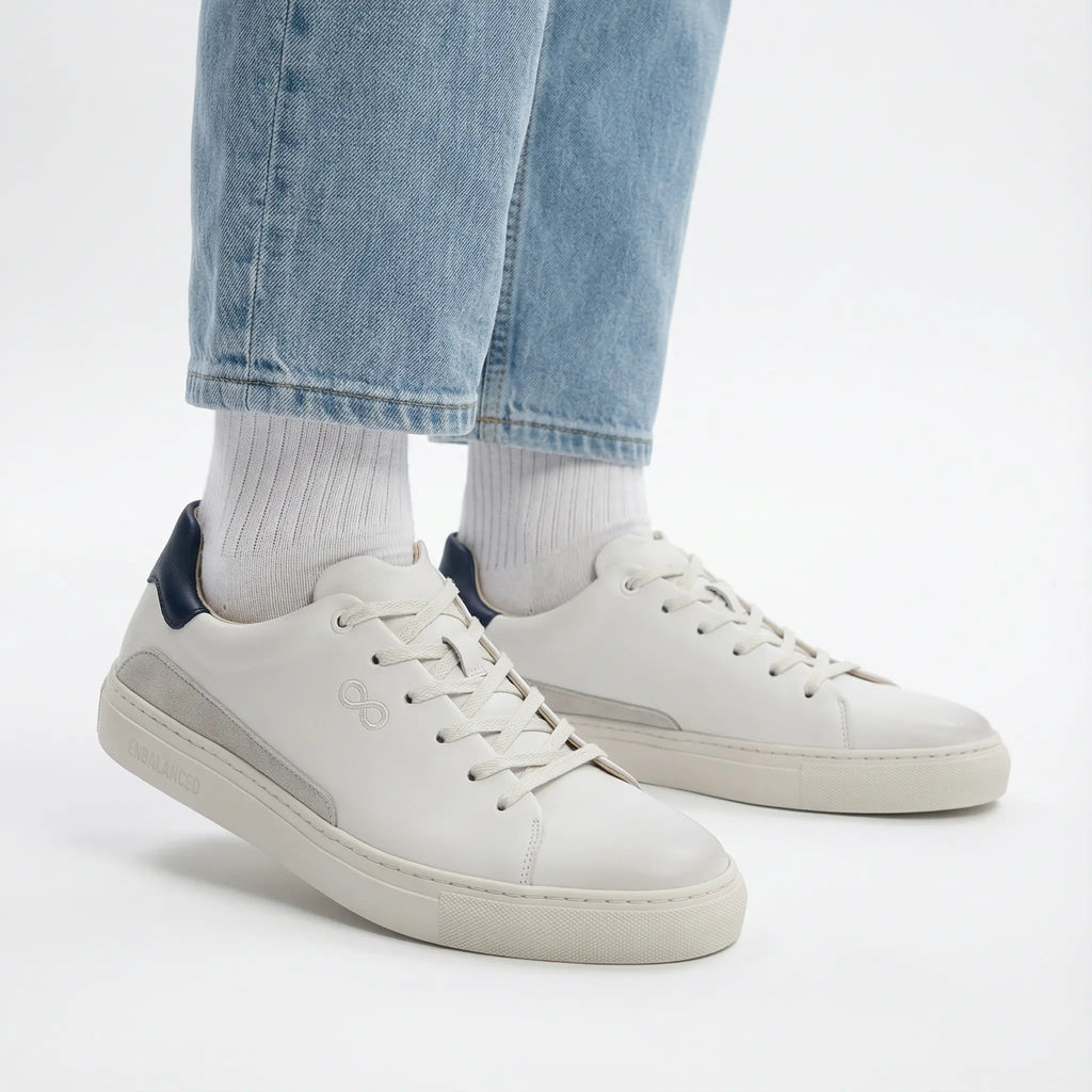 AppleSkin Sneaker – Weiß/Navy (Herren)