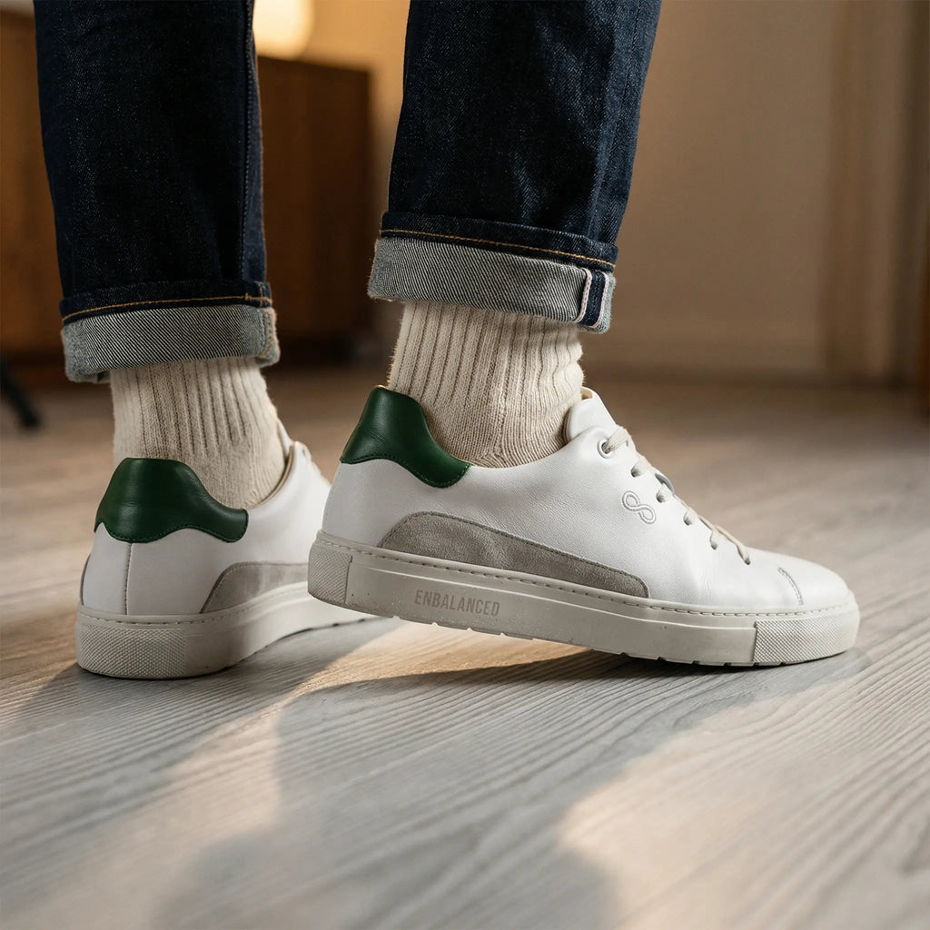 AppleSkin Sneaker – Weiß/Grün (Herren)