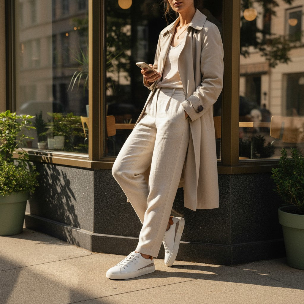 AppleSkin Sneaker – Weiß/Cognac